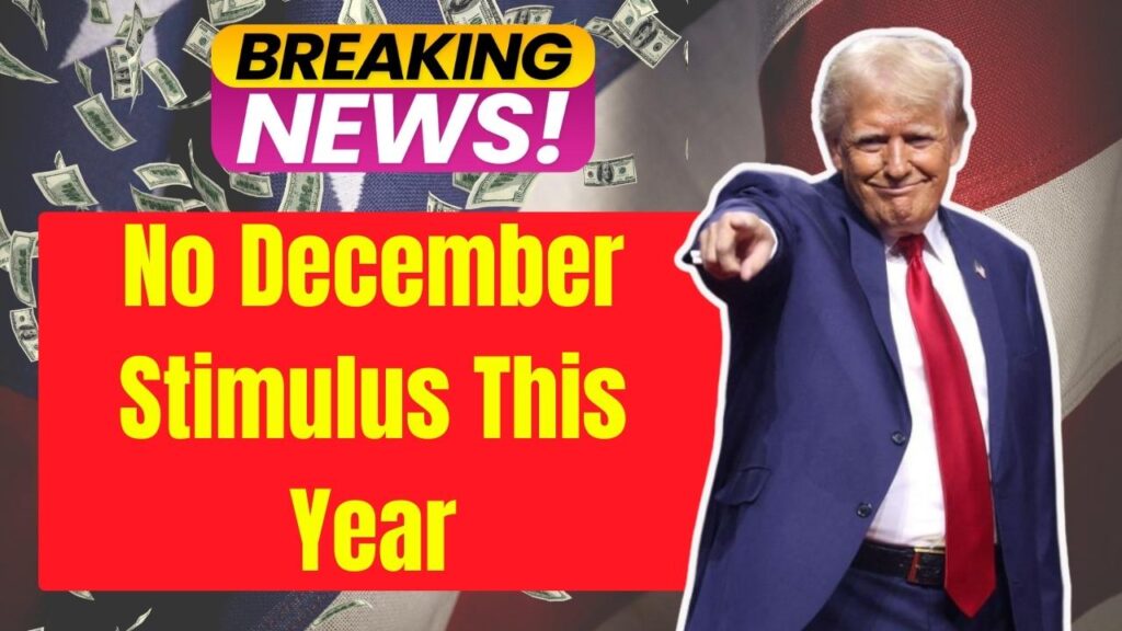 No December Stimulus This Year