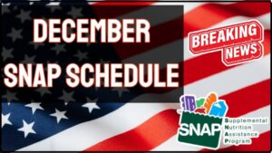 December SNAP Schedule