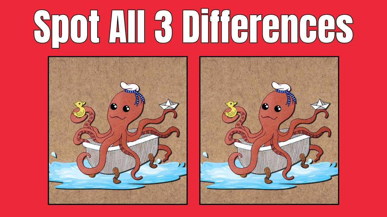 Spot All 3 Differences in 12 Seconds