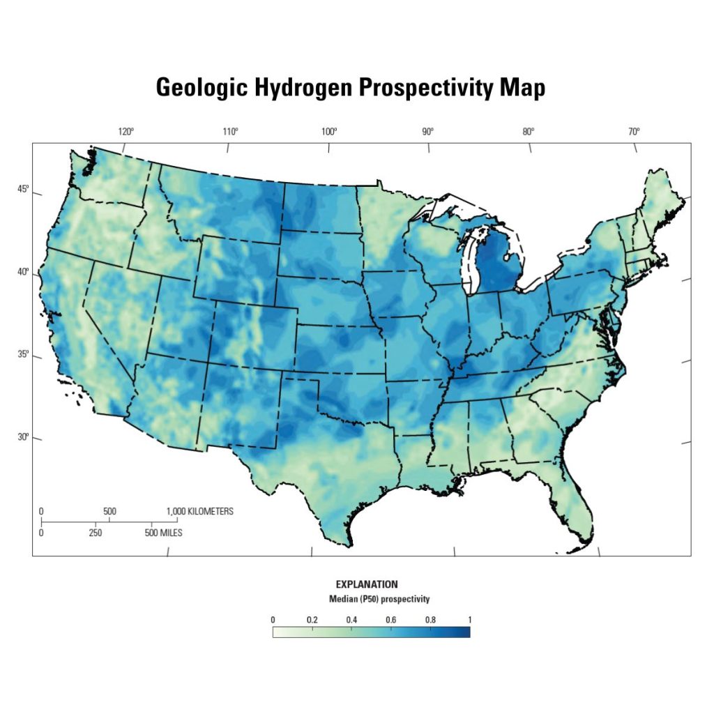 U.S. Natural Hydrogen Prospectivity Map