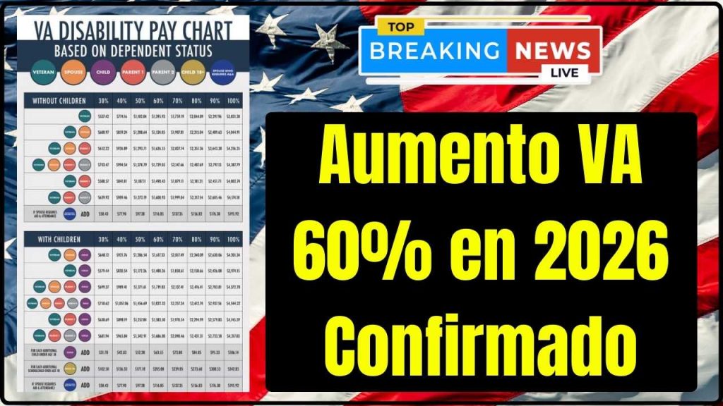 Aumento VA 60% en 2026 Confirmado