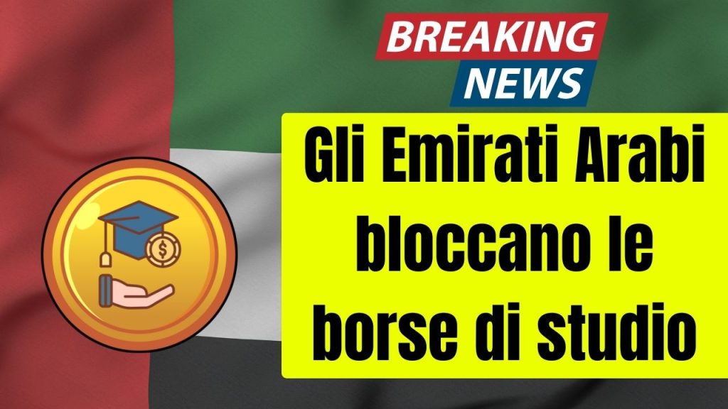 Gli Emirati Arabi bloccano le borse di studio