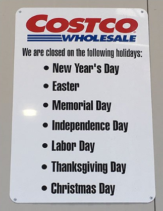 Holiday Closure Sign