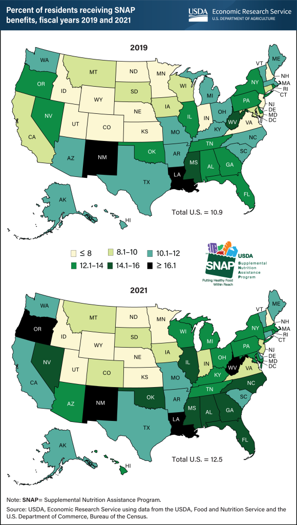 National SNAP Participation Maps